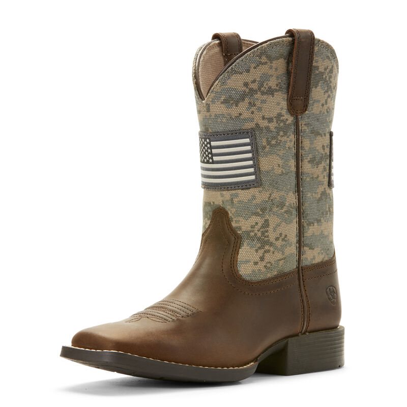 Ariat Western: Patriot Botas Western Niños - Marrones (EPMVO3562)